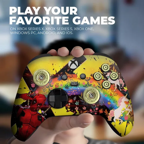 Vista 4 de DreamController Controlador inalámbrico original Xbox Edición especial personalizado compatible con Xbox One SX, Xbox Series XS y Windows 10