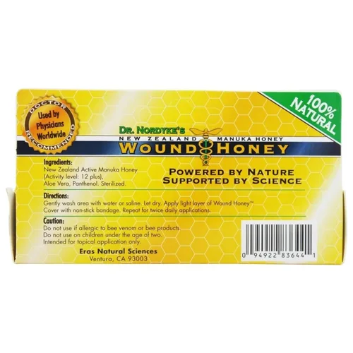 Vista 4 de Pomada de Manuka con Miel - Ungüento de Miel de Manuka con Aloe, UMF 12+, 80g