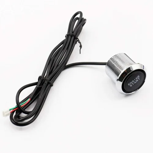 Vista 5 de 12V DIY coche azul LED motor arranque botón interruptor encendido arranque kits de arranque universal