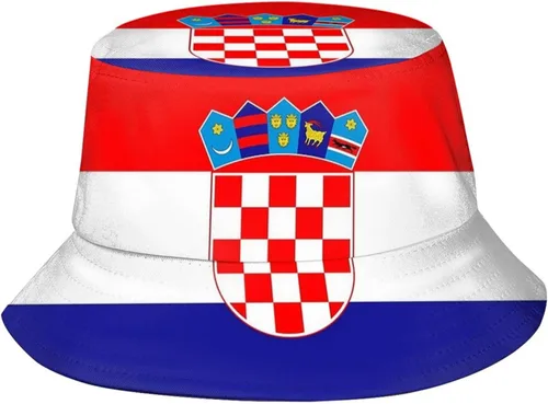 Vista 24 de Lindos sombreros de pescador de bandera plegable patriótico a la moda, gorra de pescador para viajes de verano al aire libre para adultos, mujeres