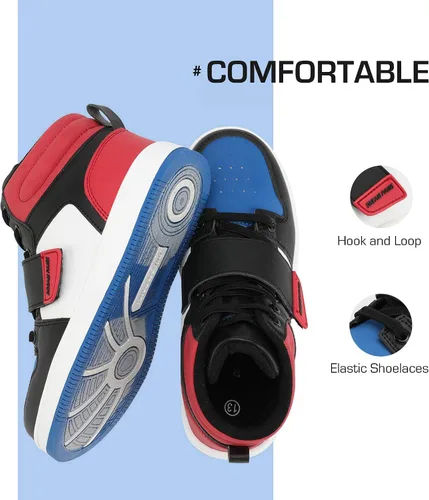 Vista 2 de DREAM PAIRS Tenis de baloncesto para niños y niñas