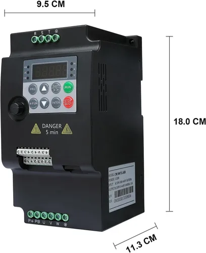 Vista 2 de 1 unids 220 V 380 V Variable Frecuencia Drive Convertidor Inversor 0.75/1.5/2.2/4/5.5KW Motor Speed Controller VFD (0.75KW 380V 3PH-3PH)