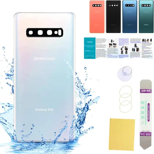 Vista 84 de Compatible con Samsung Galaxy Note 8 - Carcasa trasera de repuesto de cristal de 6.3 pulgadas, SM-N950, todos los portadores con manual de Negro