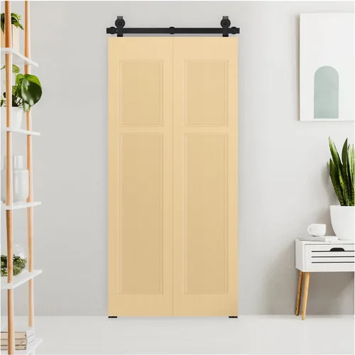 Vista 6 de Nuk3y - Kit de herrajes para puerta corrediza de granero, color negro (riel de 38-3/16 pulgadas)