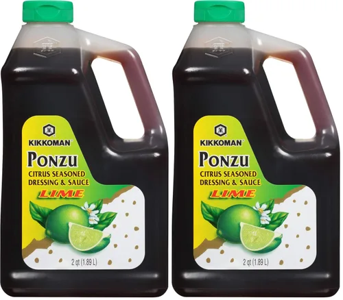 Vista 6 de Kikkoman Botella de plástico Ponzu Lime FS, 64 onzas líquidas