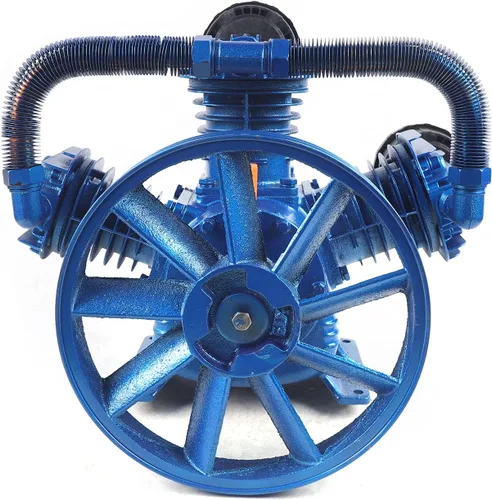 Vista 4 de LOYALHEARTDY Cabezal de bomba de compresor de aire 7.5KW 10HP 175PSI doble cilindro V estilo compresor de aire reemplazo de la bomba, cilindro