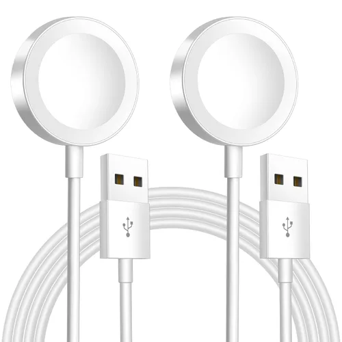 Vista 6 de Cable magnético de carga rápida actualizado 2026 para cargador de Apple A-blanco