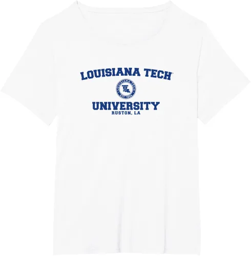 Vista 17 de Camiseta Louisiana Tech Bulldogs Circle Logo, Gris