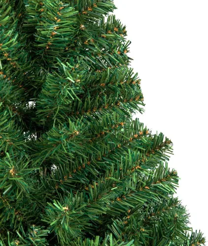 Vista 4 de Ochine Árbol de Navidad artificial, abeto verde, decoración de Navidad de mesa, soporte de metal, fácil montaje