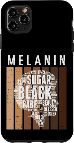 Vista 11 de Funda de regalo para iPhone 14 Melanina Sugar Black Queen Afro African Pride BHM