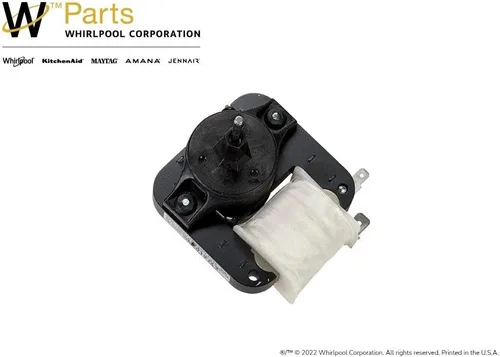 Vista 2 de Whirlpool WPW10128551 Pieza de repuesto original del motor del evaporador del refrigerador de la puerta francesa del OEM – Reemplaza 10449508