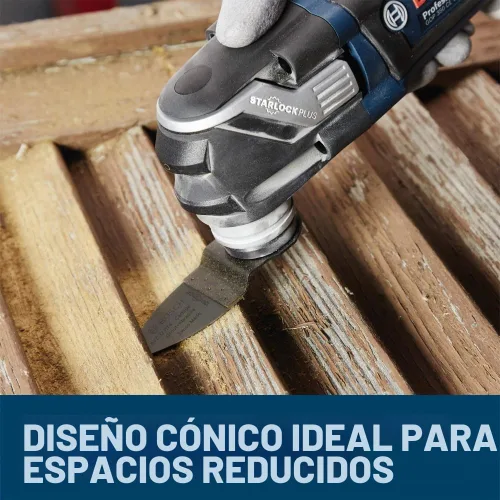 Vista 6 de Bosch OSL200CR 2 pulg. Hoja de sierra Starlock® multiherramienta oscilante de grano de carburo para dedo