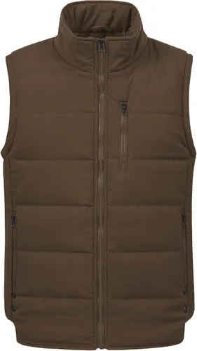 Vista 19 de Chrisuno Chaleco de esquí acolchado de invierno ligero para hombre, ropa de abrigo plegable Verde militar