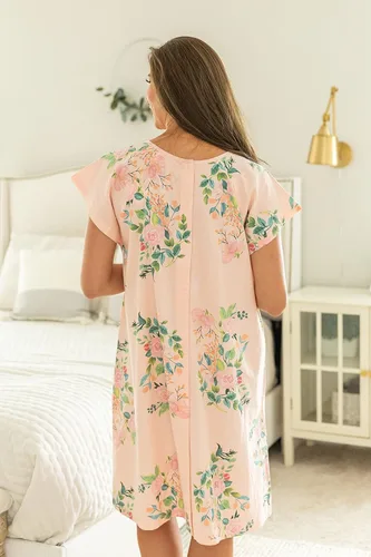 Vista 9 de Baby Be Mine Conjunto de mamá y bebé vestido de hospital de maternidad a juego para trabajo y parto Gownie para maternidad bolsa de hospital