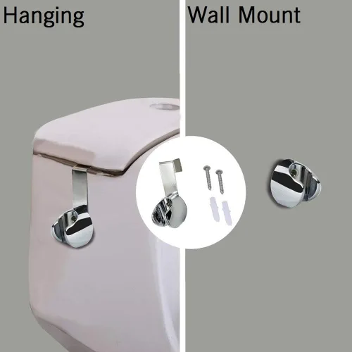 Vista 4 de HOMEDEC Soporte para rociador de bidé, accesorio de baño, soporte colgante para varita de ducha de mano, rociador de pañales (1 unidad)
