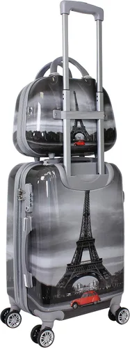 Vista 2 de World Traveler Destination Collection - Juego de equipaje de mano de 2 piezas, Paris, Destination Collection Juego de equipaje de mano de 2 piezas