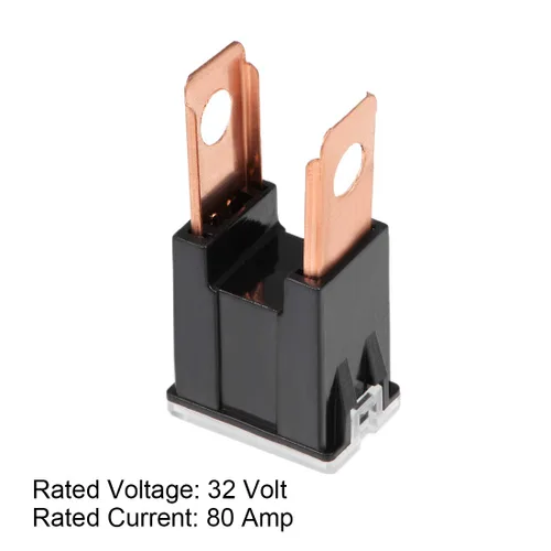 Vista 3 de uxcell Tridge Fusible 32V 80A Macho Terminal Blade J Caja de Caso para Camión