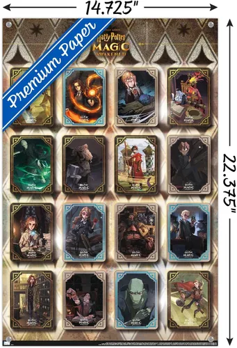 Vista 3 de Trends International Harry Potter: Magic Awakened - Póster de pared de rejilla, 14.725 x 22.375 pulgadas, paquete de póster y alfiler de empuje