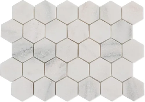 Vista 7 de Azulejo de mosaico de mármol, azulejos de mármol dorado Calacatta, cuadrado de 1 pulgada, afilado, para cocina, baño, pared, piso, 5 hojas/caja