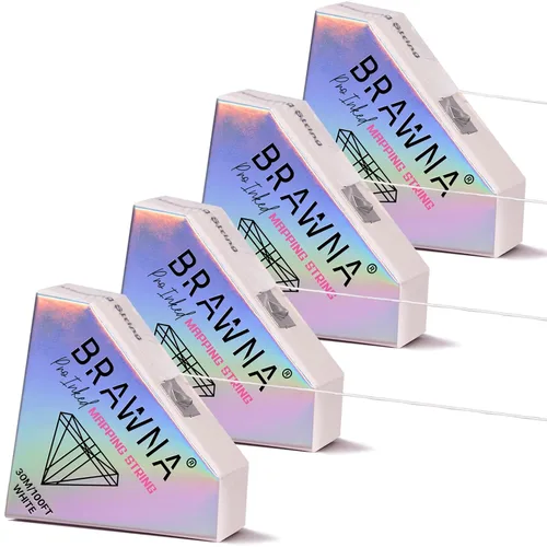 Vista 14 de BRAWNA PMU Supplies - Cuerda de mapeo preentintada para microblading y microsombreado de cejas - Cuerda de microblading premium - Herramienta