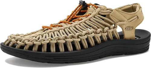 Vista 37 de KEEN Sandalias clásicas Uneek de dos cuerdas para hombre Timberwolf/Plaza Taupe