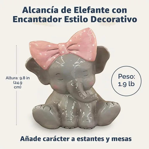 Vista 3 de Blue Sky Ceramics - Banco de elefantes, multicolor (30080)