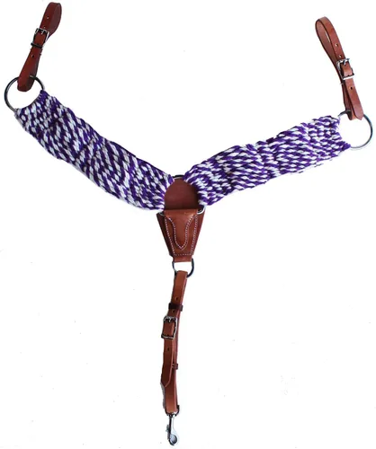 Vista 8 de CHALLENGER Western Mohair 25-Strand Two-Tone Breast Collar Uptugs