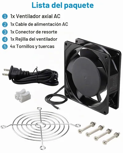 Vista 7 de GDSTIME AXIAL 9225 - Ventilador para muffins, 120 V CA 3.622 in x 0.984 in, rodamiento de bolas doble