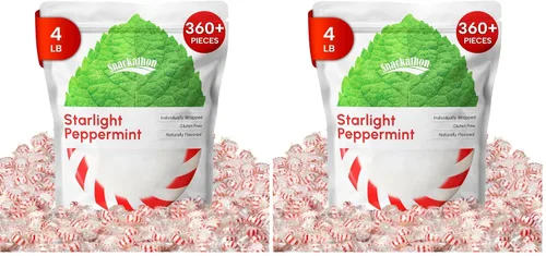 Vista 12 de Starlight Candy, envueltos individualmente, menta, 1 libra, más de 90 piezas
