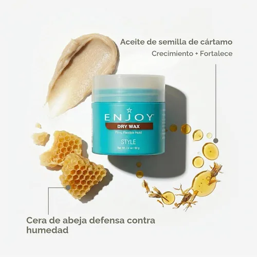Vista 5 de Cera seca no grasa y flexible para cabello ENJOY (2.1 onzas)