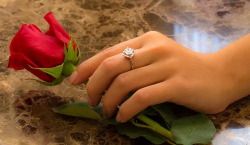 Vista 5 de BORUO Anillo de plata de ley 925, circonita cúbica, anillo de compromiso de eternidad, anillo de boda, tamaño 4 a 12