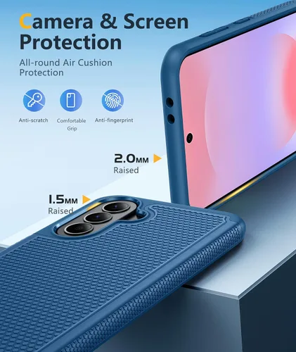 Vista 700 de FNTCASE Funda para iPhone 17 Pro: Fundas delgadas translúcidas de color azul claro compatibles con MagSafe, protección completa de la cámara