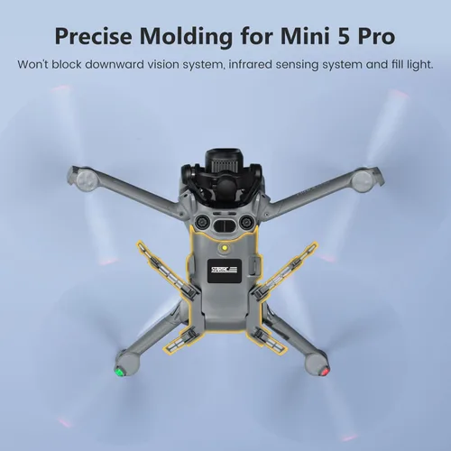 Vista 6 de STARTRC Tren de aterrizaje para DJI Mini 5 Pro Accesorios, Plegable Extendido Liberación Rápida Drone Protector para DJI Mini 5 Pro Fly More Combo