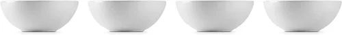 Vista 3 de Le Creuset Juego de 4 cuencos de sopa de gres, 22 onzas (6.25") cada uno, blanco