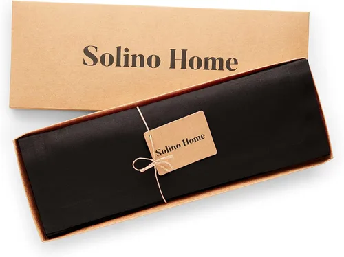 Vista 4 de Solino Home Juego de 4 manteles individuales tejidos de lino y algodón, 14 Para cocina, cena, mesa, decoración, interior y exterior, lavable a Negro
