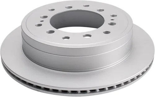 Vista 9 de TRQ Kit de pastillas de freno trasero y rotor, kit químico de freno, pastillas de freno, rotor de freno cerámico premium con revestimiento G