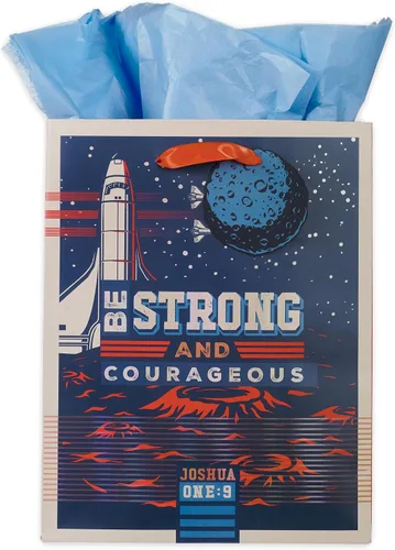 Vista 12 de Christian Art Gifts Bolsa de Regalo Retrato con Etiqueta y Juego de Papel de Seda para Mujeres: Quédate Quieta y Conoce - Salmo 46:10 Versículo
