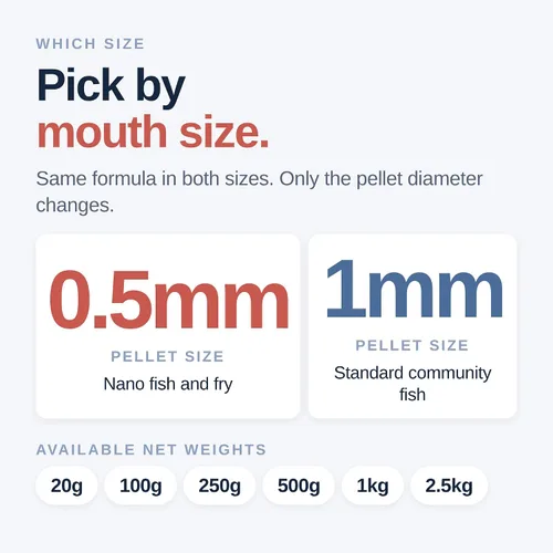 Vista 6 de Northfin Pescado Comunidad Fórmula Comunitaria Pellets de hundimiento lento (0.020 in 3.53 oz) Community Formula; slow-sinking pellets for