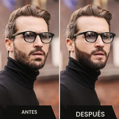 Vista 5 de Striking Viking Lápiz de barba y cepillo de cerdas para hombre, color Marrón oscuro