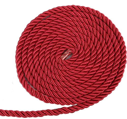 Vista 13 de BEL AVENIR Cuerda trenzada de 0.236 in y 16 yardas, cuerda decorativa de nailon hecha a mano para costura, manualidades, tapicería, decoración