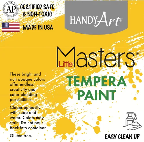Vista 4 de Handy Art Little Masters - Pintura al temple de 16 onzas, color negro, 201-755