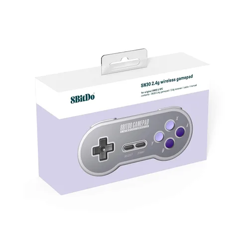 Vista 8 de 8Bitdo SN30 2.4G Wireless Gamepad for Original SNESSFC (SN Edition) - Super NES for PC