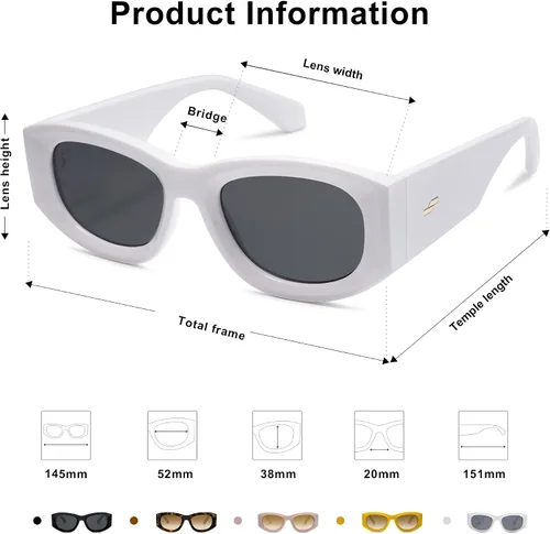 Vista 4 de SOJOS Gafas de sol para mujer de moda 2023
