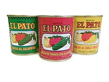 Vista 2 de El Pato Paquete de 3 latas de 7.75 oz - Salsa de tomate, salsa de tomate con jalapeño y salsa de jalapeño