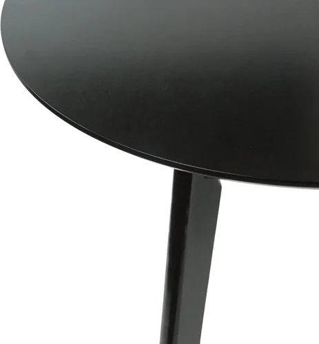 Vista 7 de Ellis - Mesa de comedor redonda extensible de 35.5 a 45 pulgadas, madera maciza, color espresso