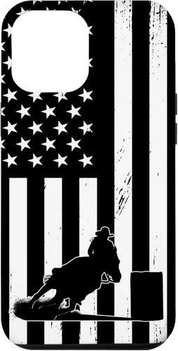 Vista 26 de Funda para iPhone 17 con diseño de vaquera con bandera de Estados Unidos