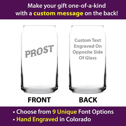Vista 2 de Custom Prost - German Cheers - Divertidos vasos de cerveza personalizados - Decoración de fiesta temática de Alemania para hombres y mujeres - Taza