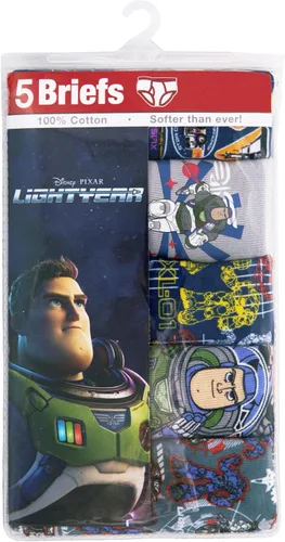 Vista 4 de Disney Ropa interior Buzz Lightyear de Pixar para niños con Zurg y Zyclops en tallas 4, 6, 8, 10