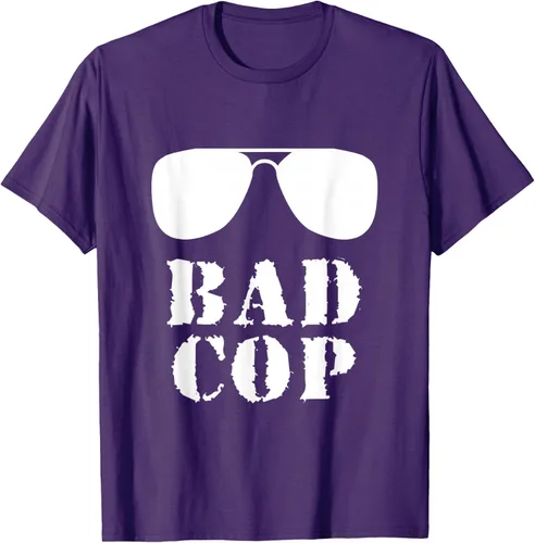 Vista 65 de Bad Cop Funny Police - Camiseta a juego para padre e hijo, Negro, S