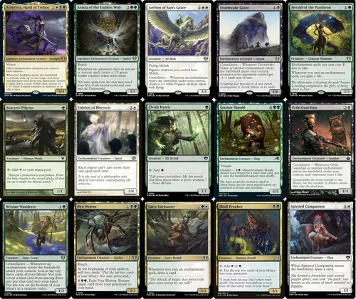 Vista 2 de Elite Commander Enchantments Deck - Zombie Reanimator - Abzan Black/White/Green - Anikthea, Hand of Erebos - EDH cEDH - 100 cartas - Magic The